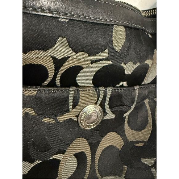 Coach Chelsea Optic Signature Suede Shoulder Bag Y2K - Picture 3 of 7